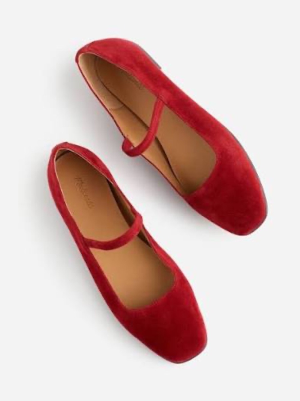 Madewell The Greta Mary Jane Flat in Ruby Port/Size 8.5